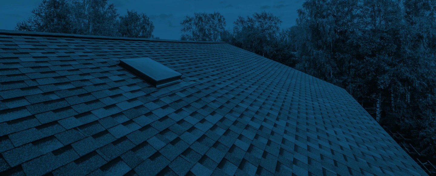 asphalt shingle roof installed in a residential house